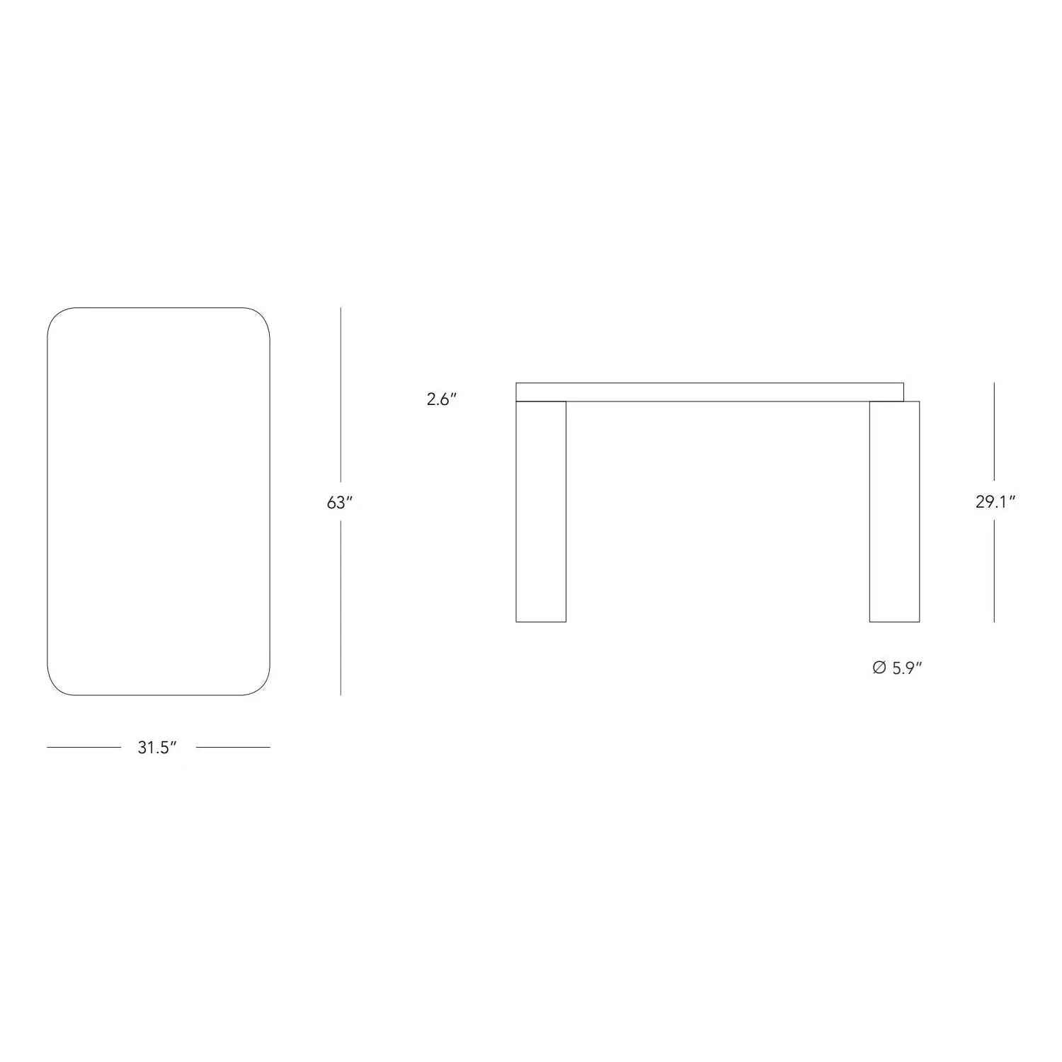 Offset Dining Table