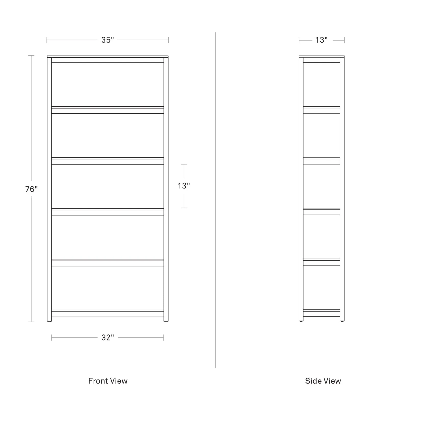Open Plan Tall Bookcase
