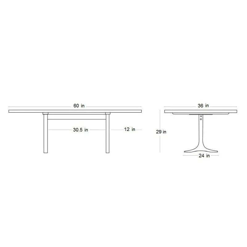 Paxton Sculpted Edge Dining Table