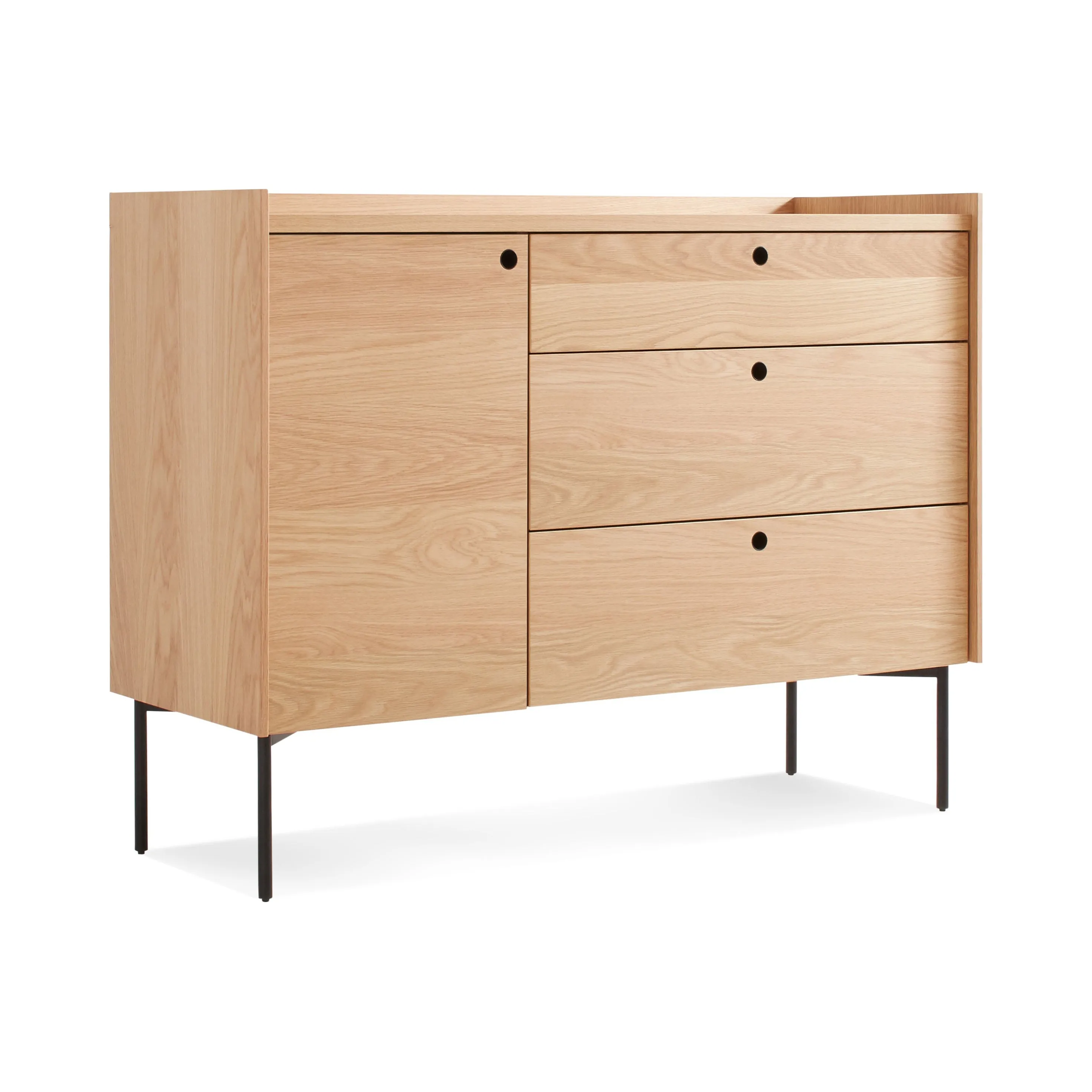 Peek 1 Door 3 Drawer Credenza