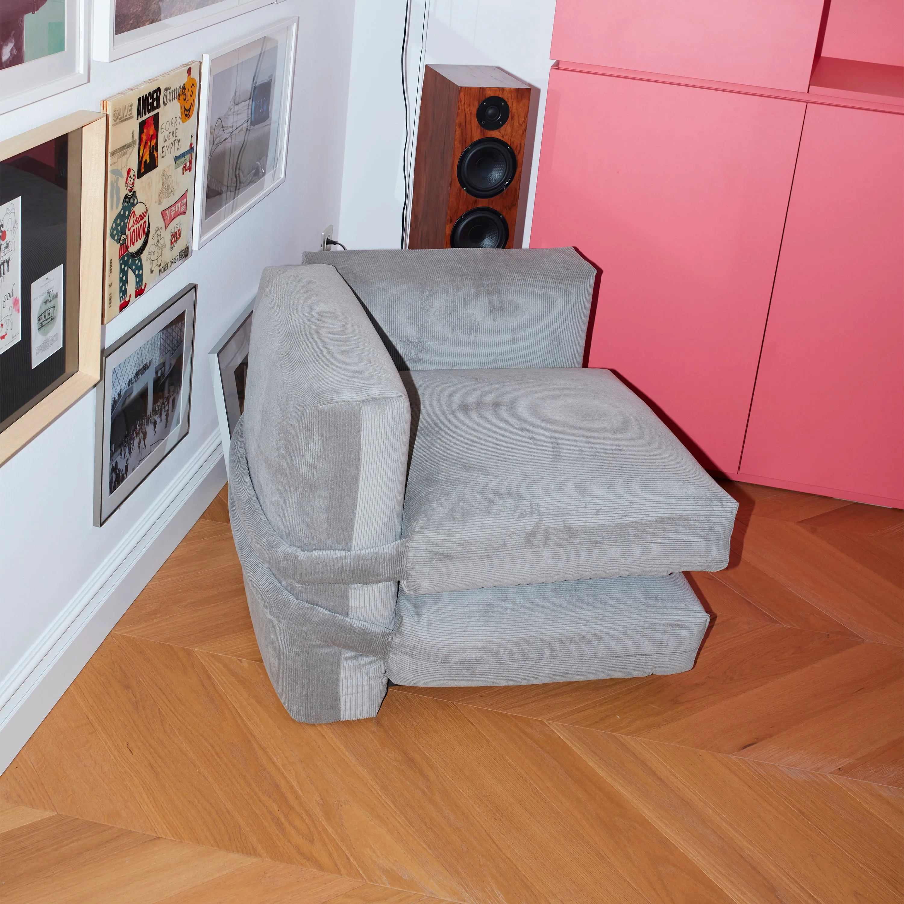 Pillow Corduroy Lounge Chair