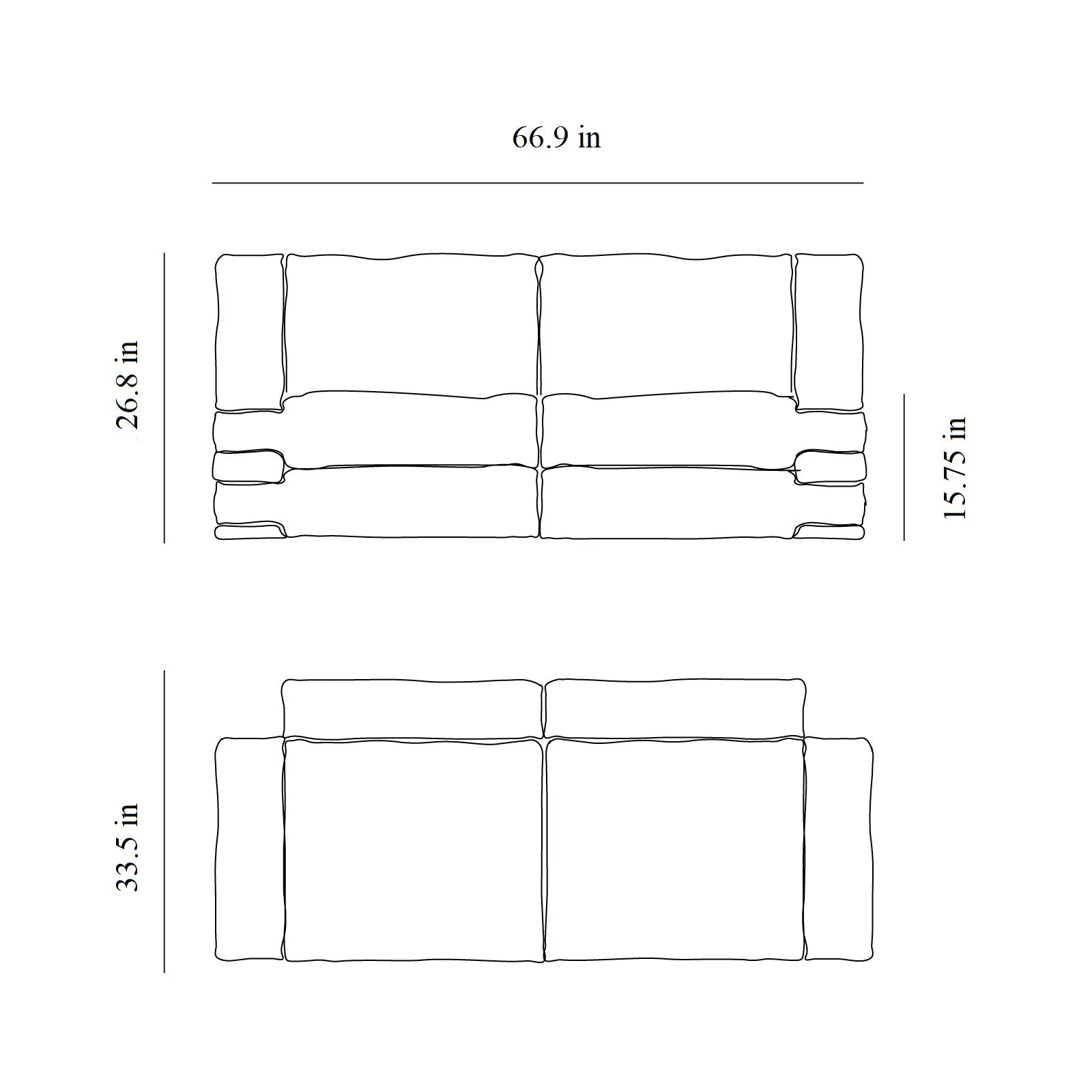 Pillow Corduroy Sofa