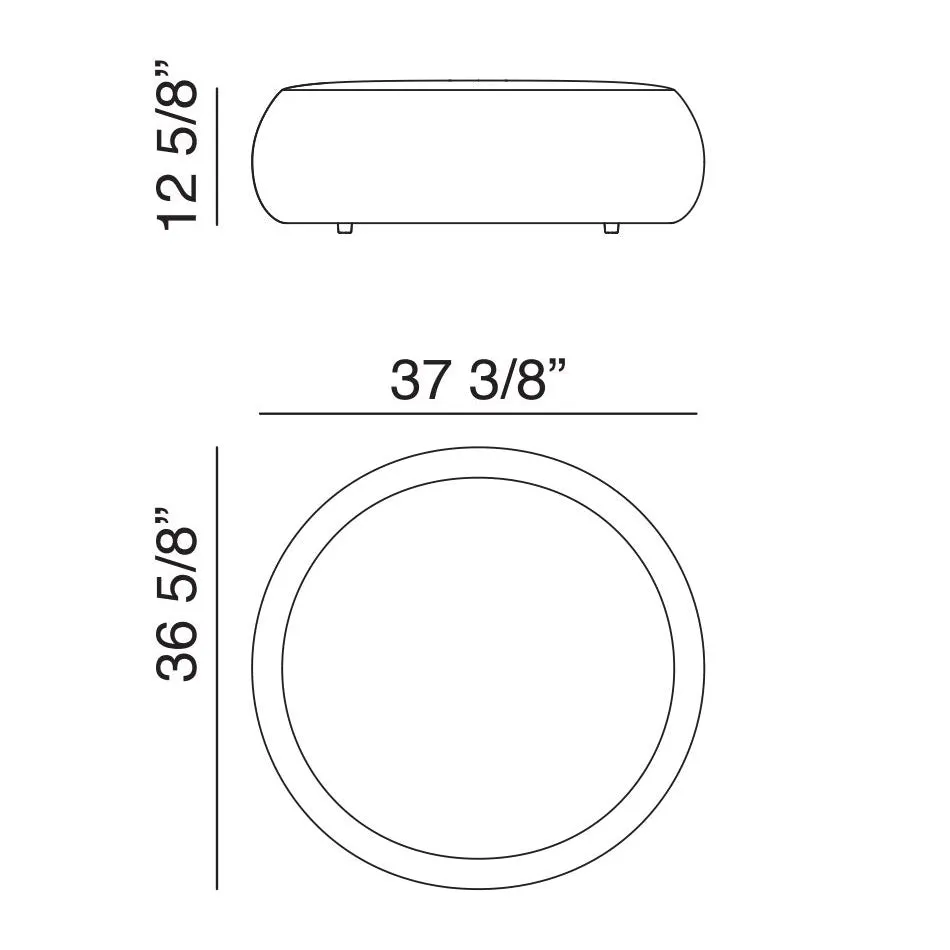 Pix 2-Seat Ottoman