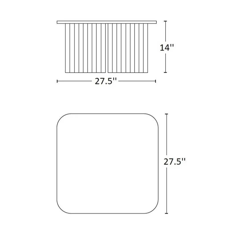 Plec Steel Side/Coffee Table