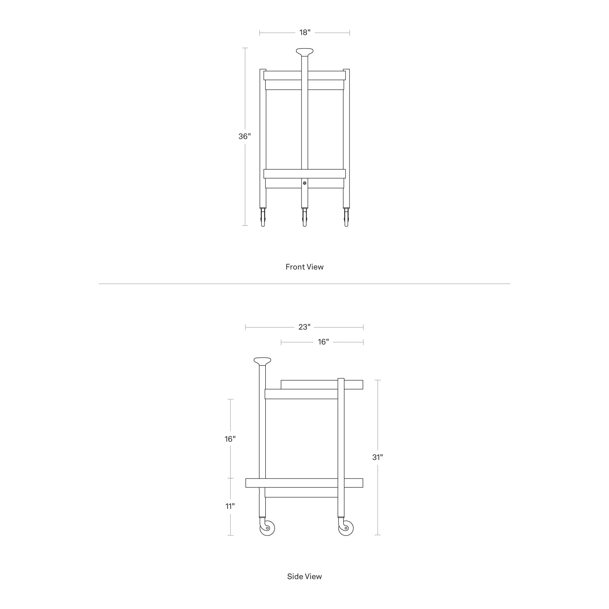 Por Favor Bar Cart