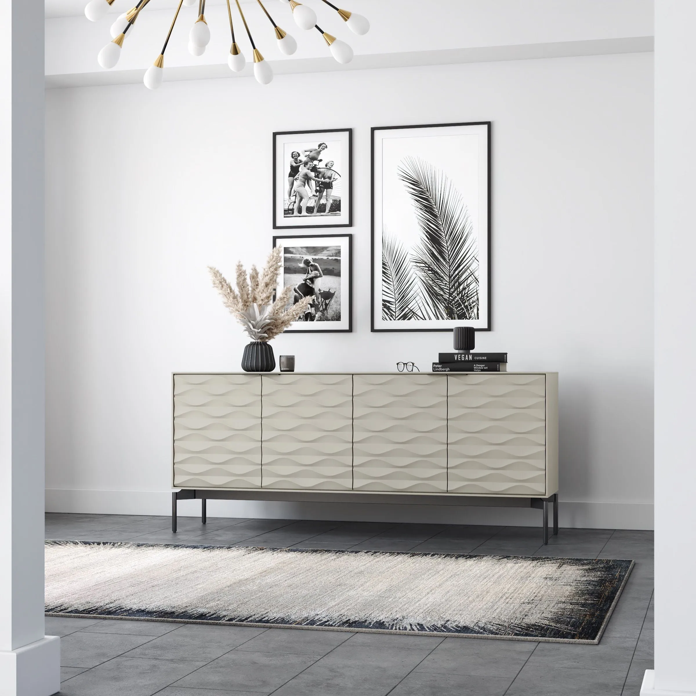 Ripple 4-Door Credenza