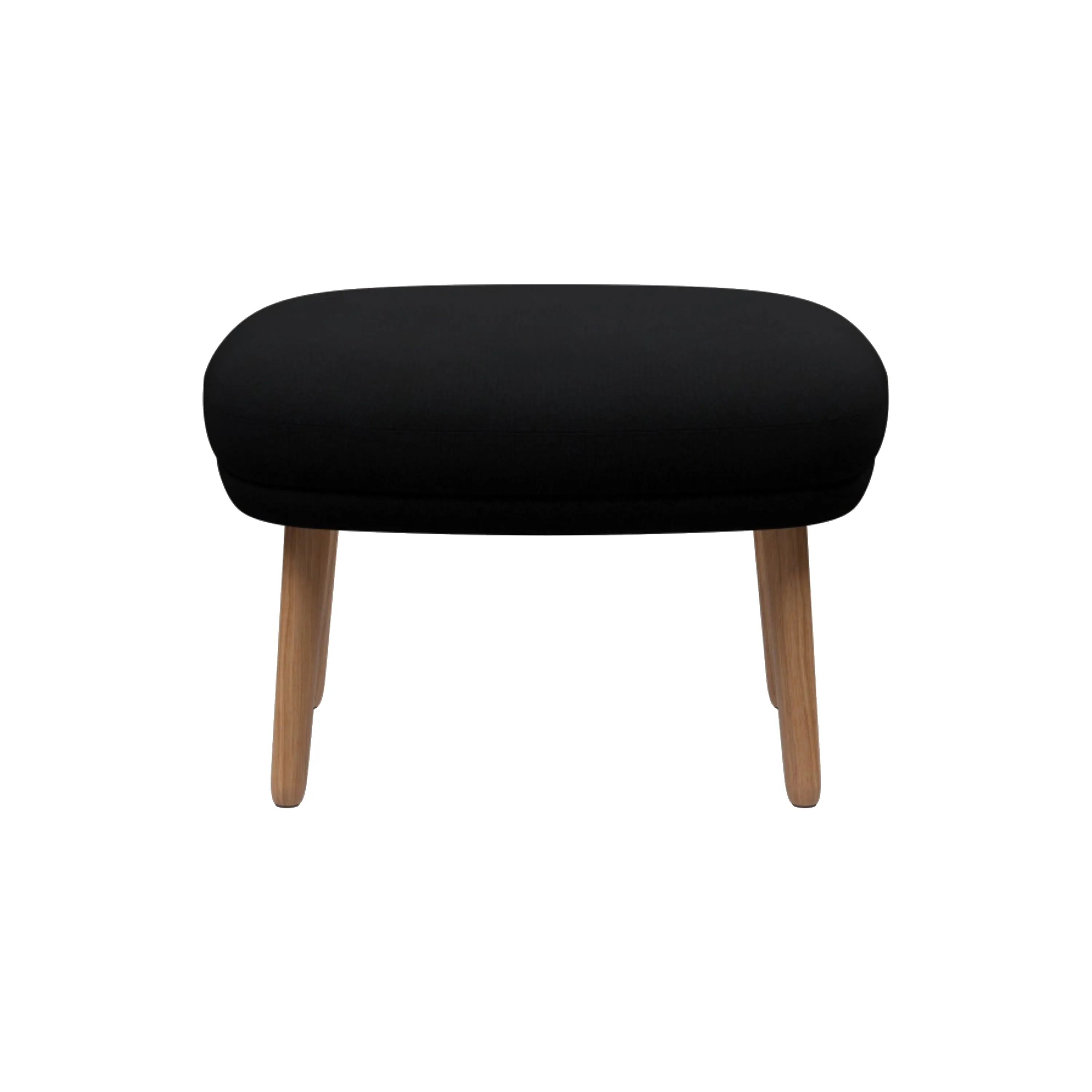Ro Ottoman with Wood Legs