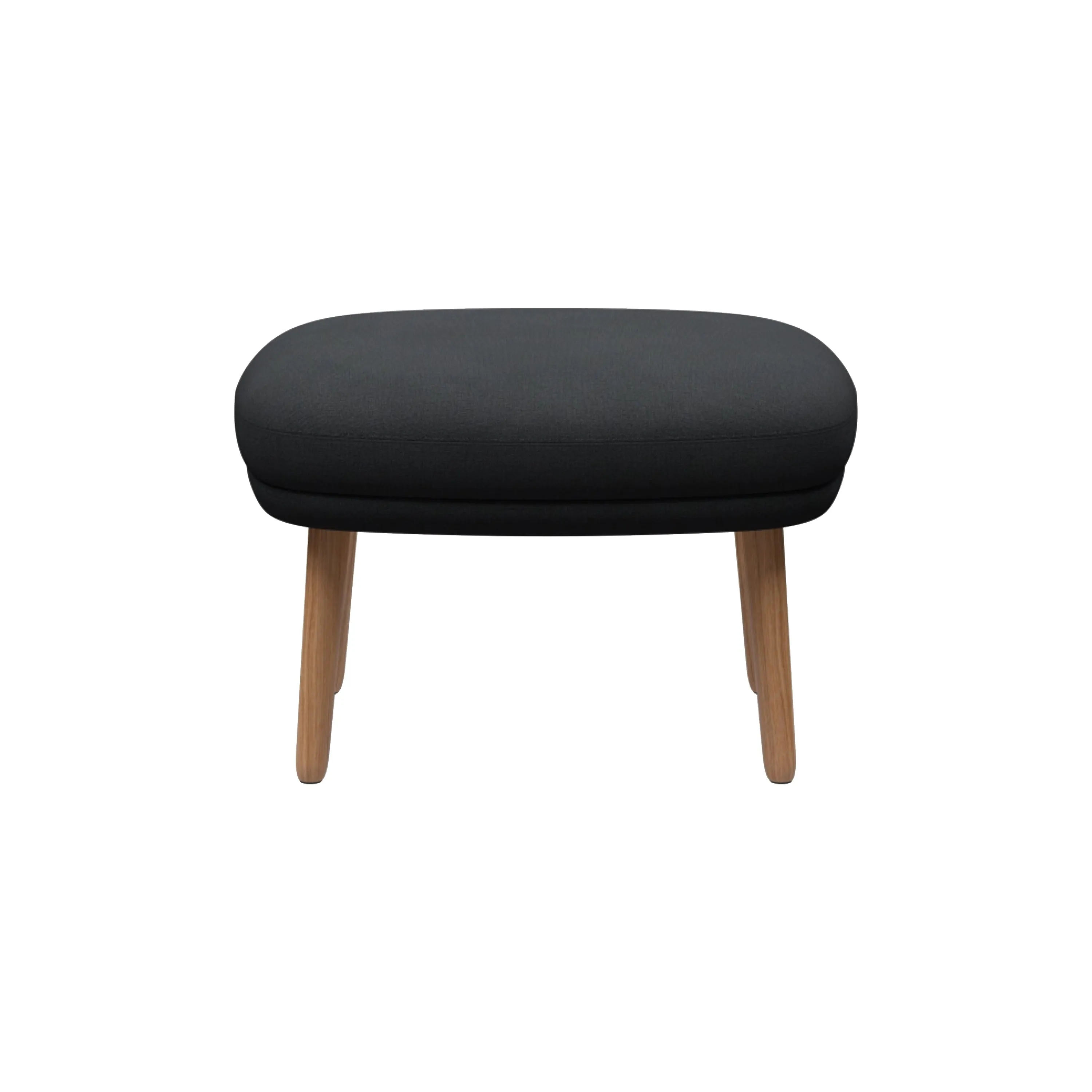 Ro Ottoman with Wood Legs