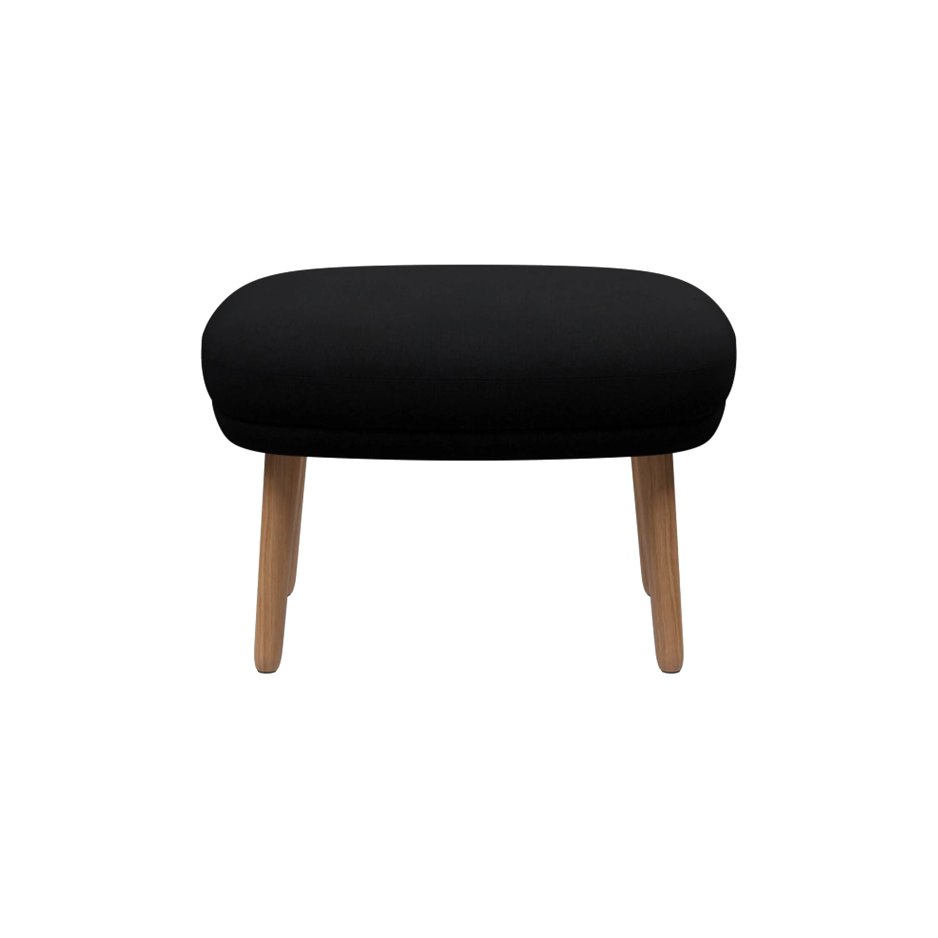 Ro Ottoman with Wood Legs