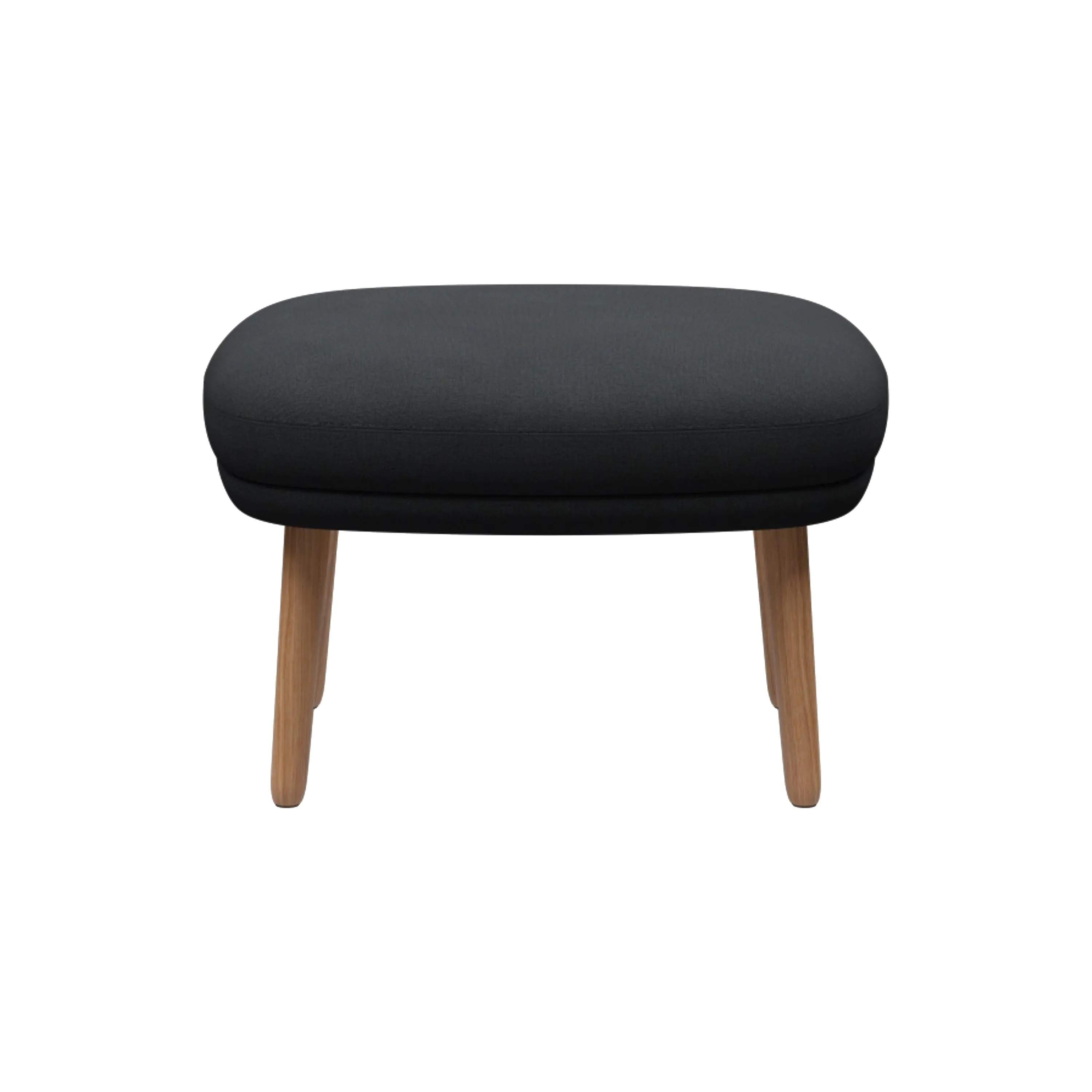 Ro Ottoman with Wood Legs