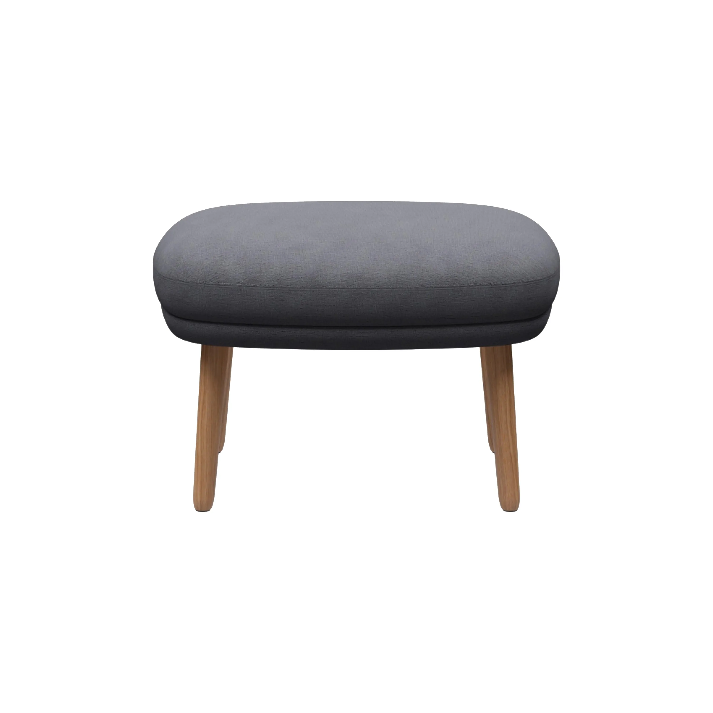 Ro Ottoman with Wood Legs