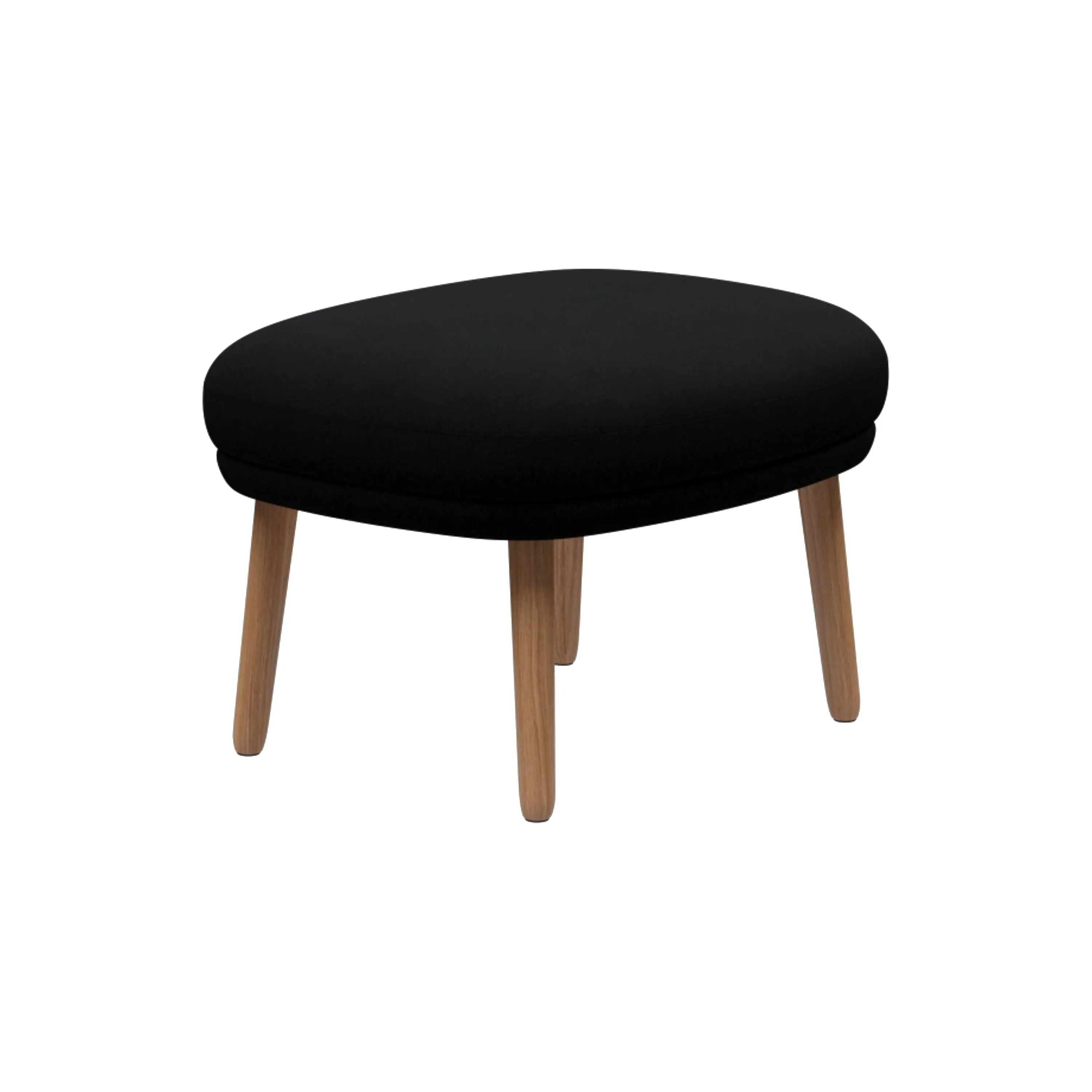 Ro Ottoman with Wood Legs