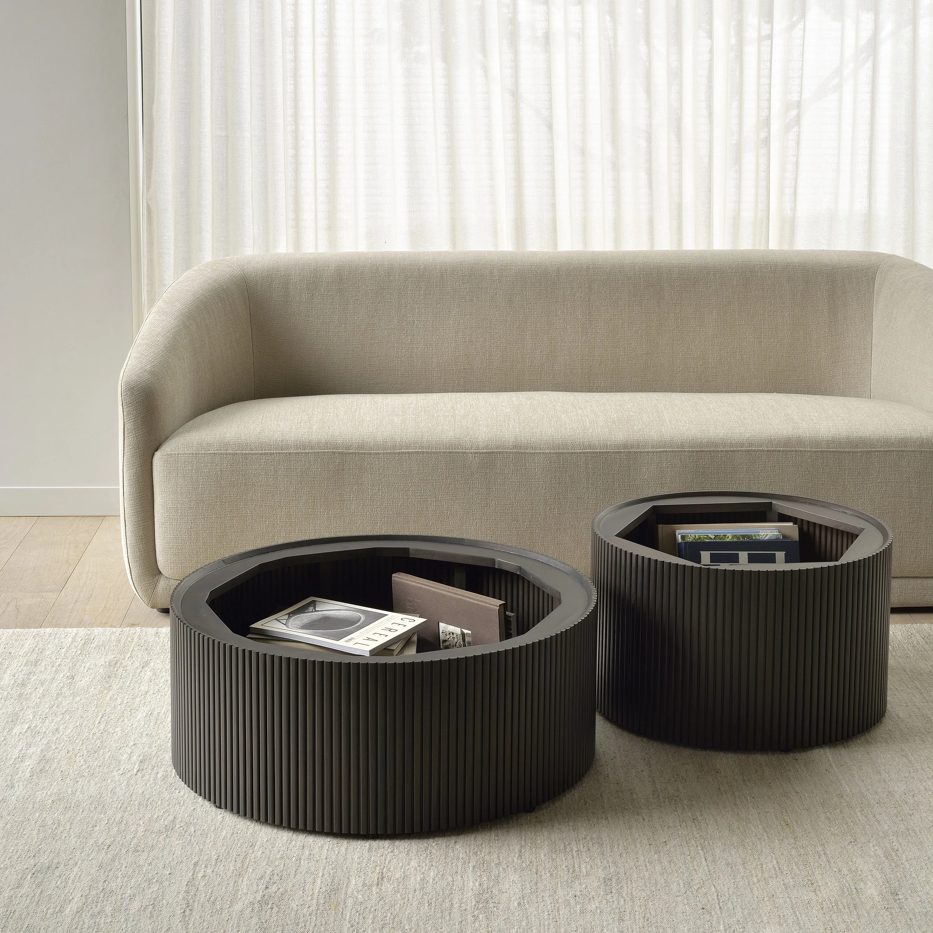 Roller Max Round Storage Coffee Table