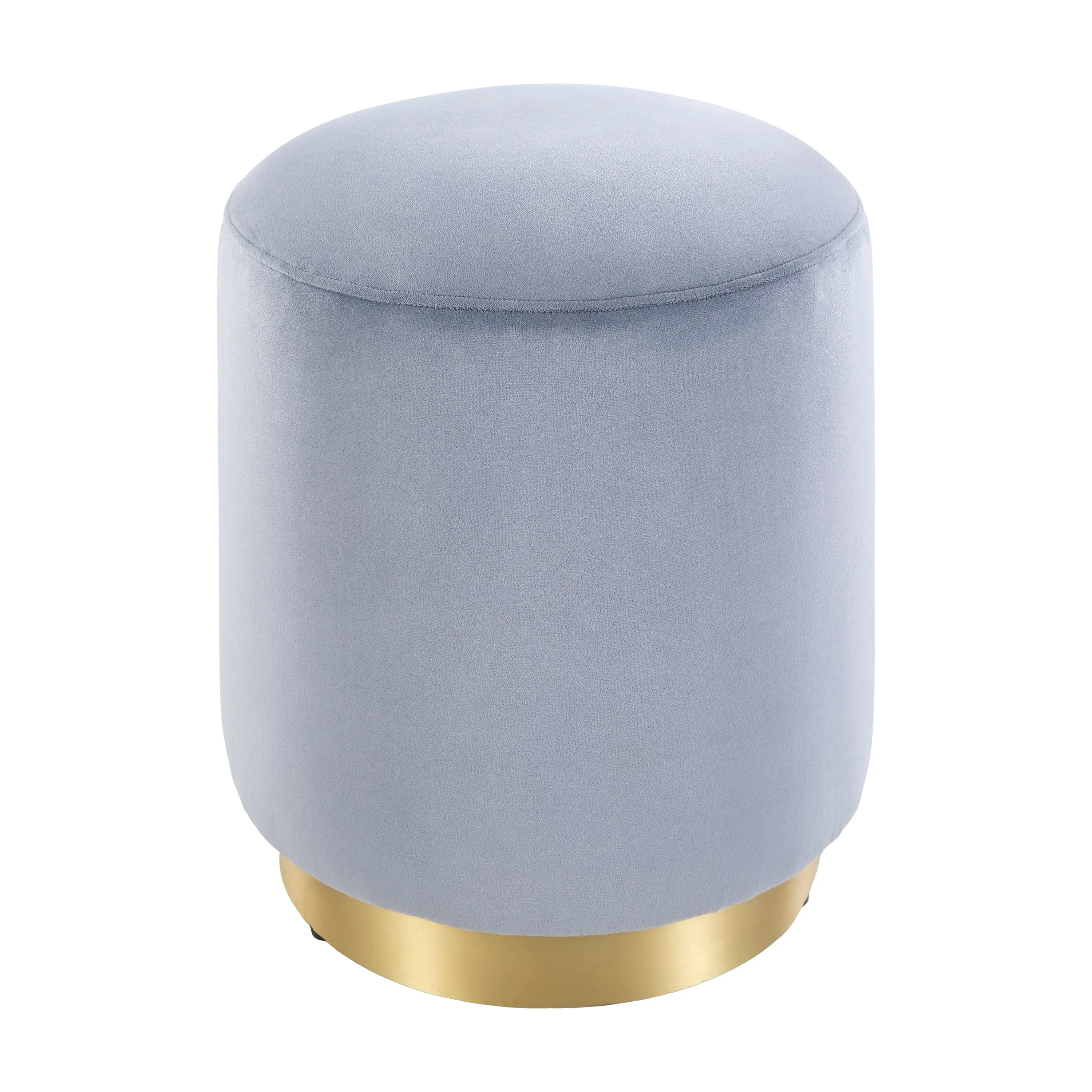 Roxanne Velvet Pouf/Ottoman