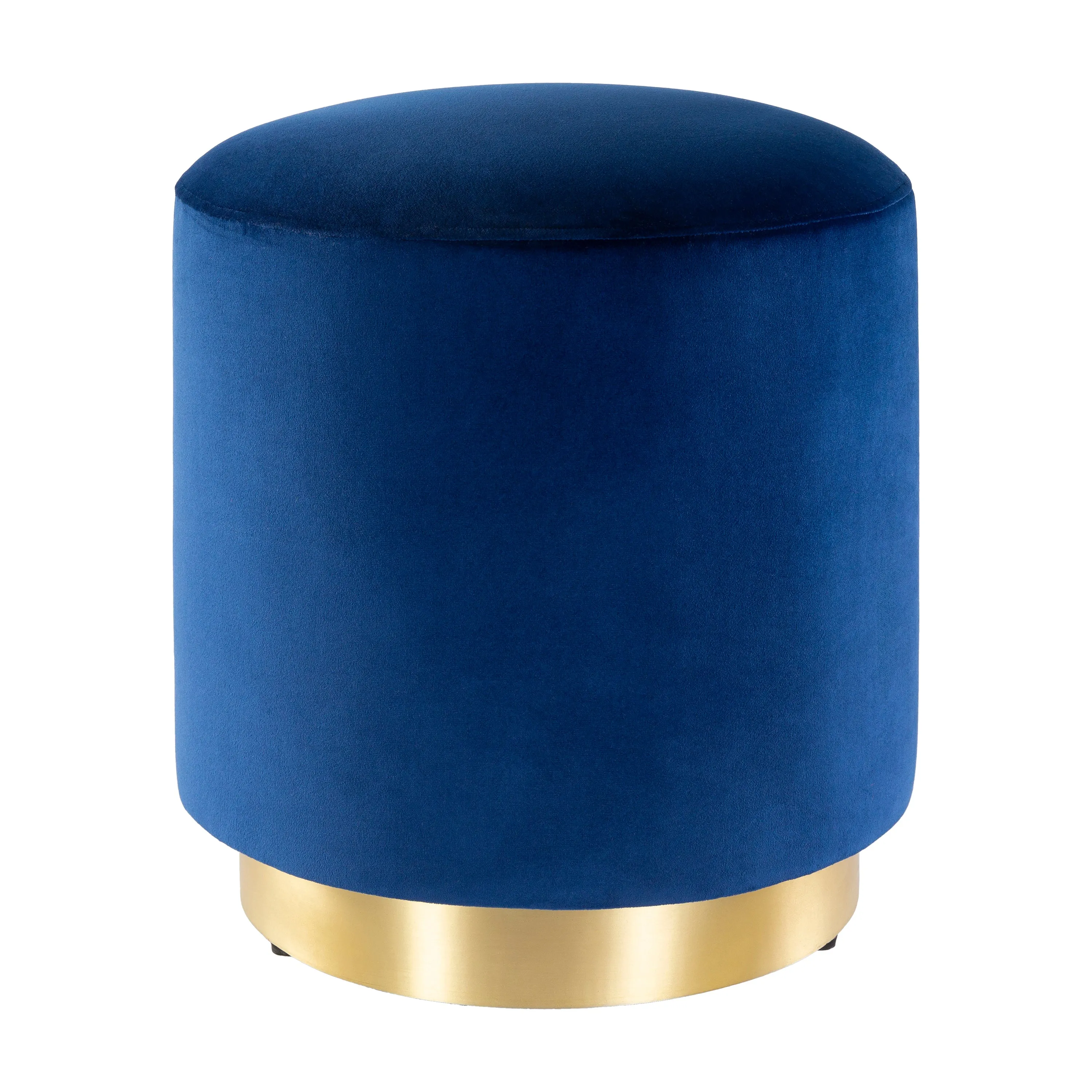 Roxanne Velvet Pouf/Ottoman