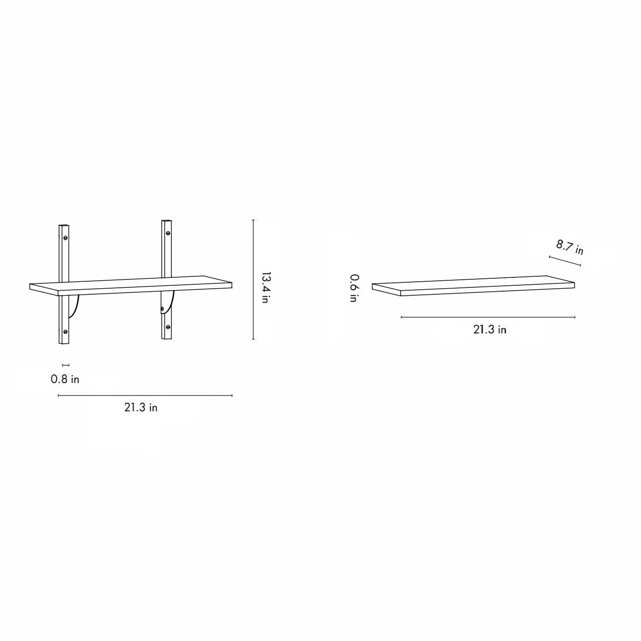 Sector Single Shelf