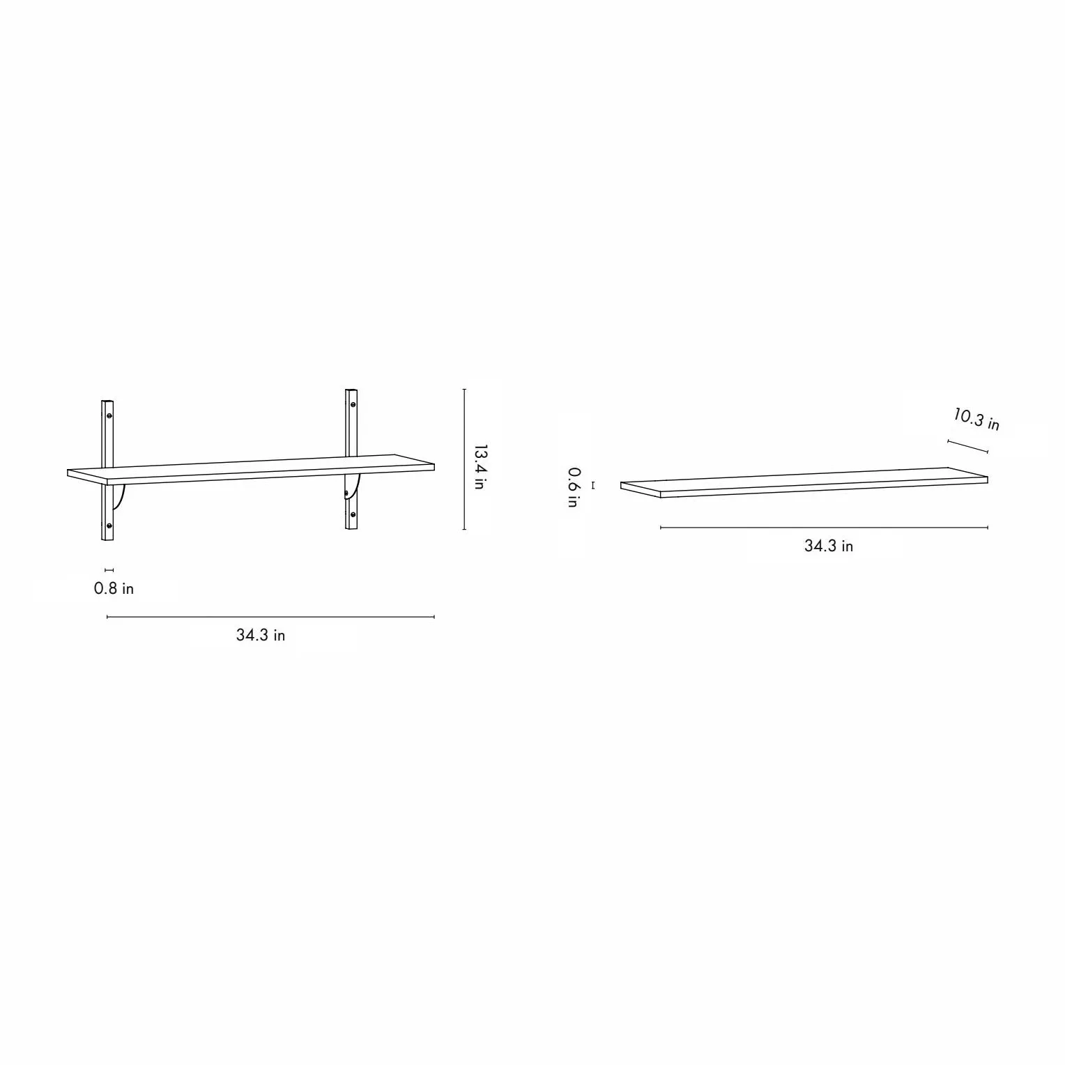 Sector Single Shelf