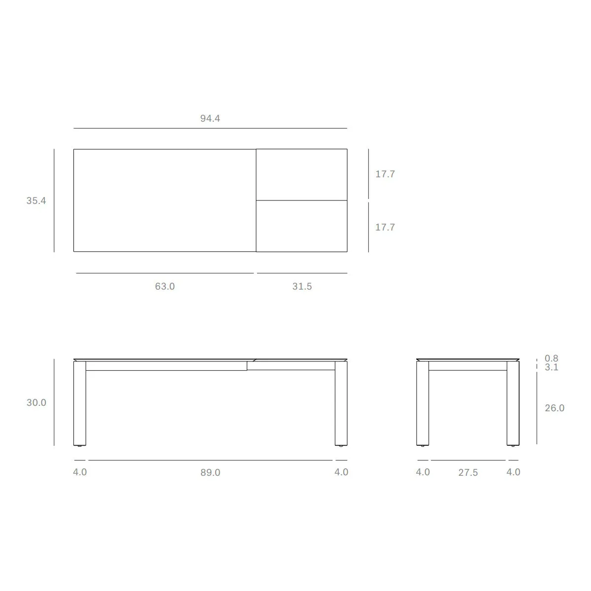 Slice Extendable Dining Table