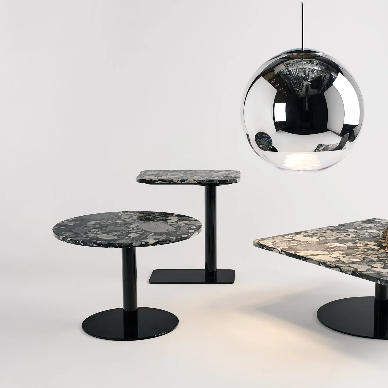 Stone Rectangle Side Table