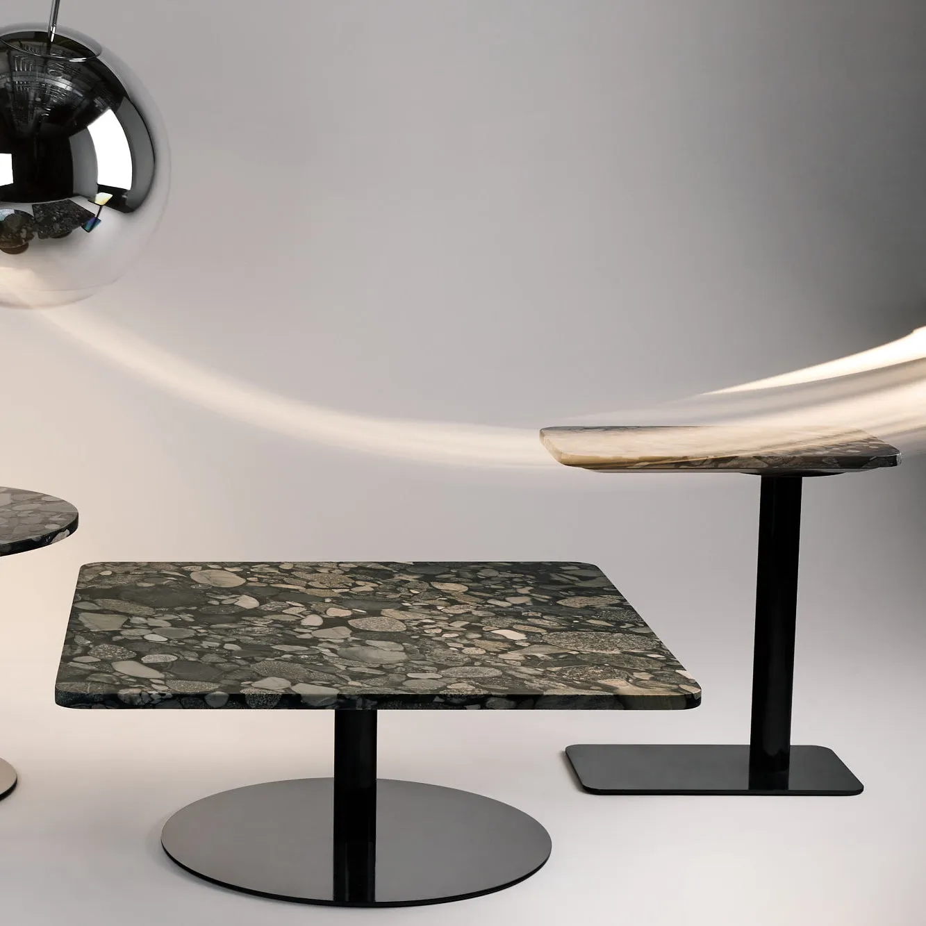 Stone Rectangle Side Table