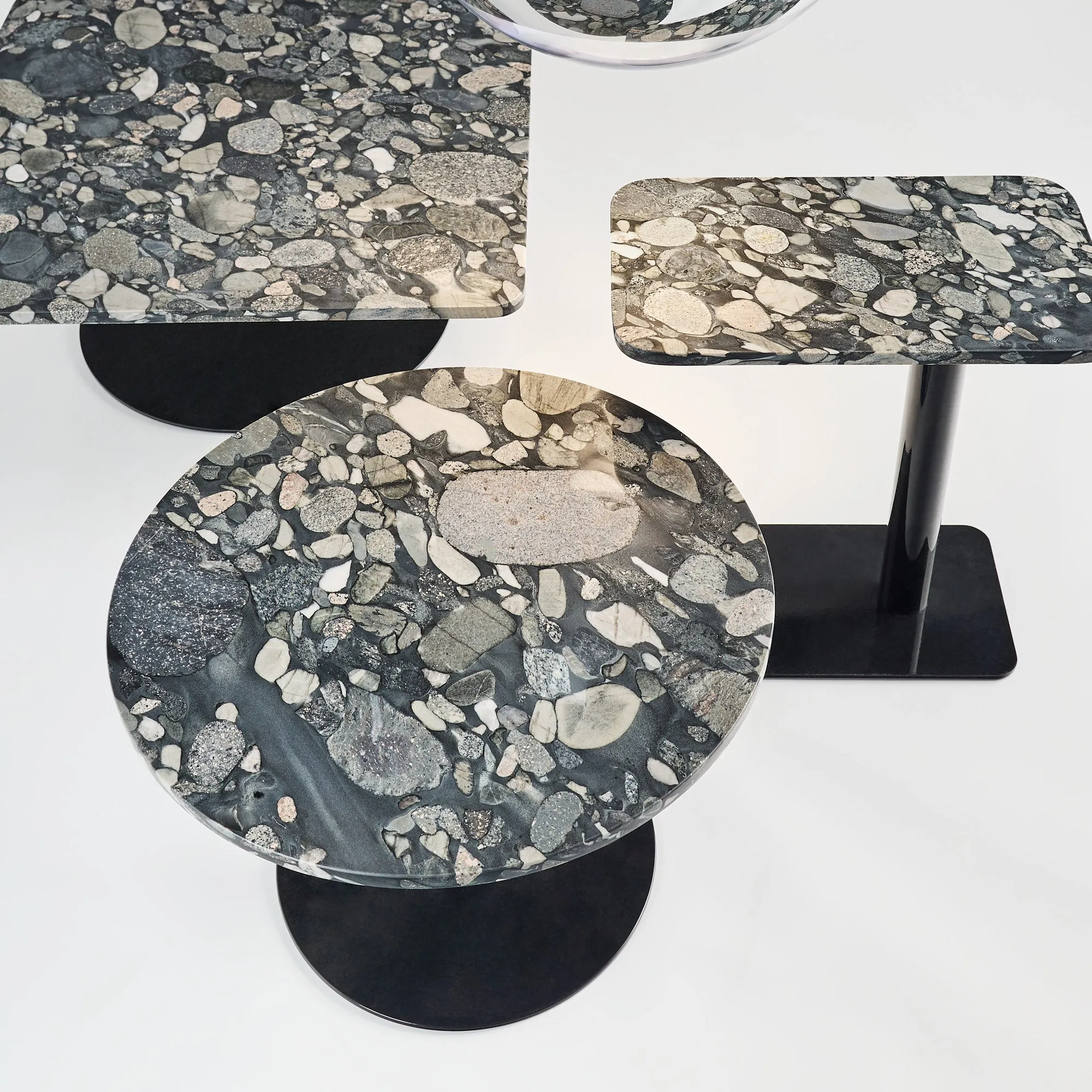 Stone Round Side Table