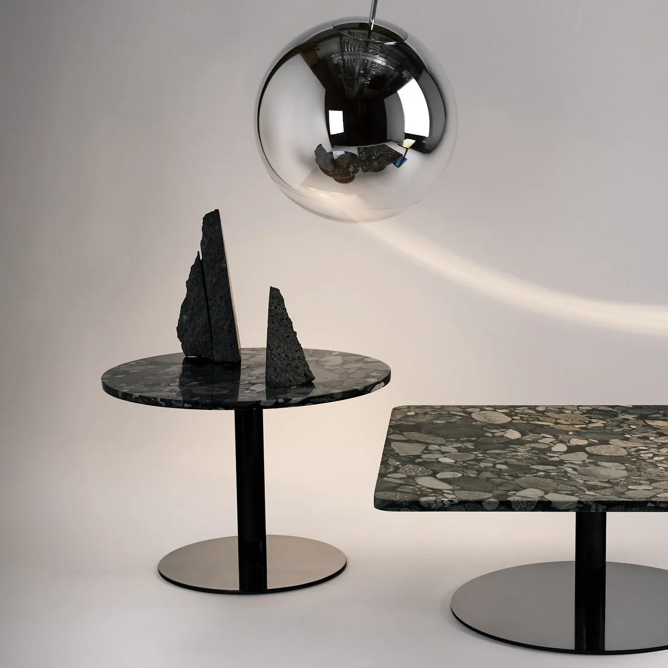 Stone Round Side Table