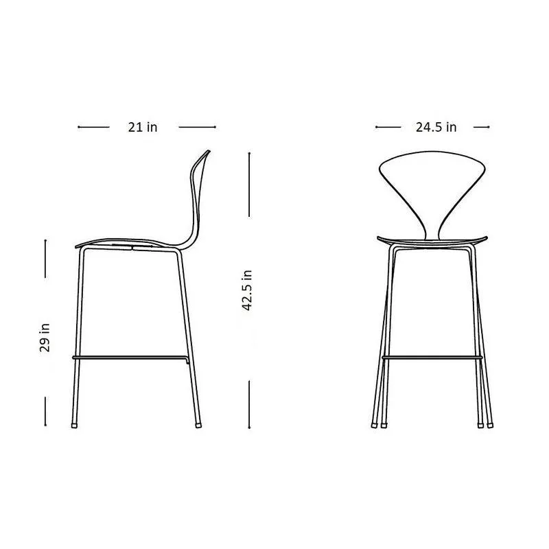 Stool with Chrome Base