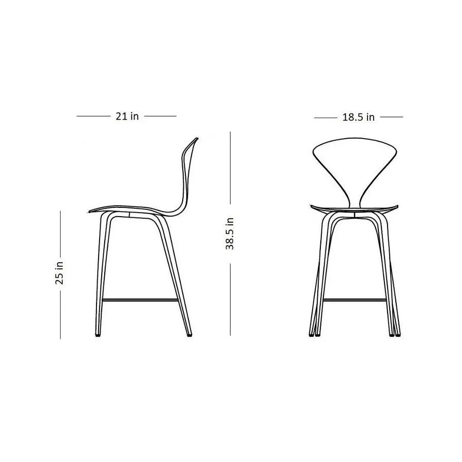 Stool with Wood Base
