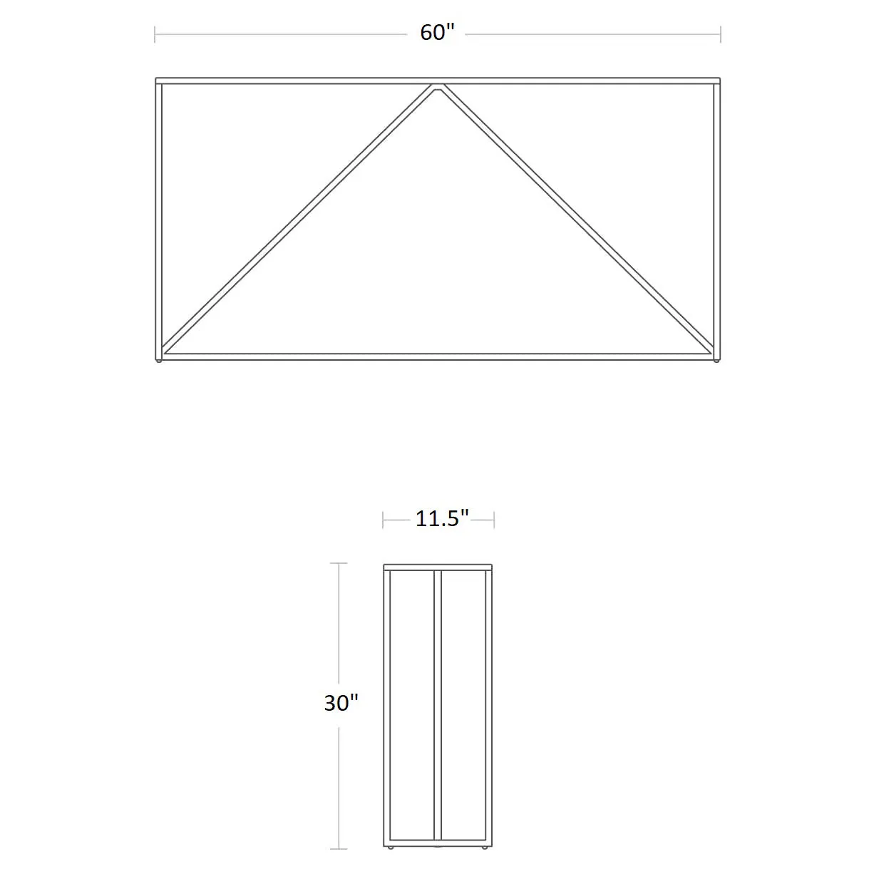 Strut Console Table