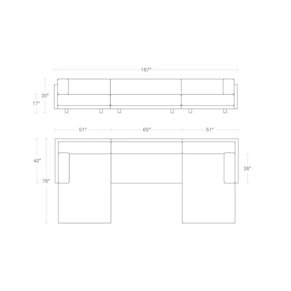 Sunday U-Shaped Sectional Sofa