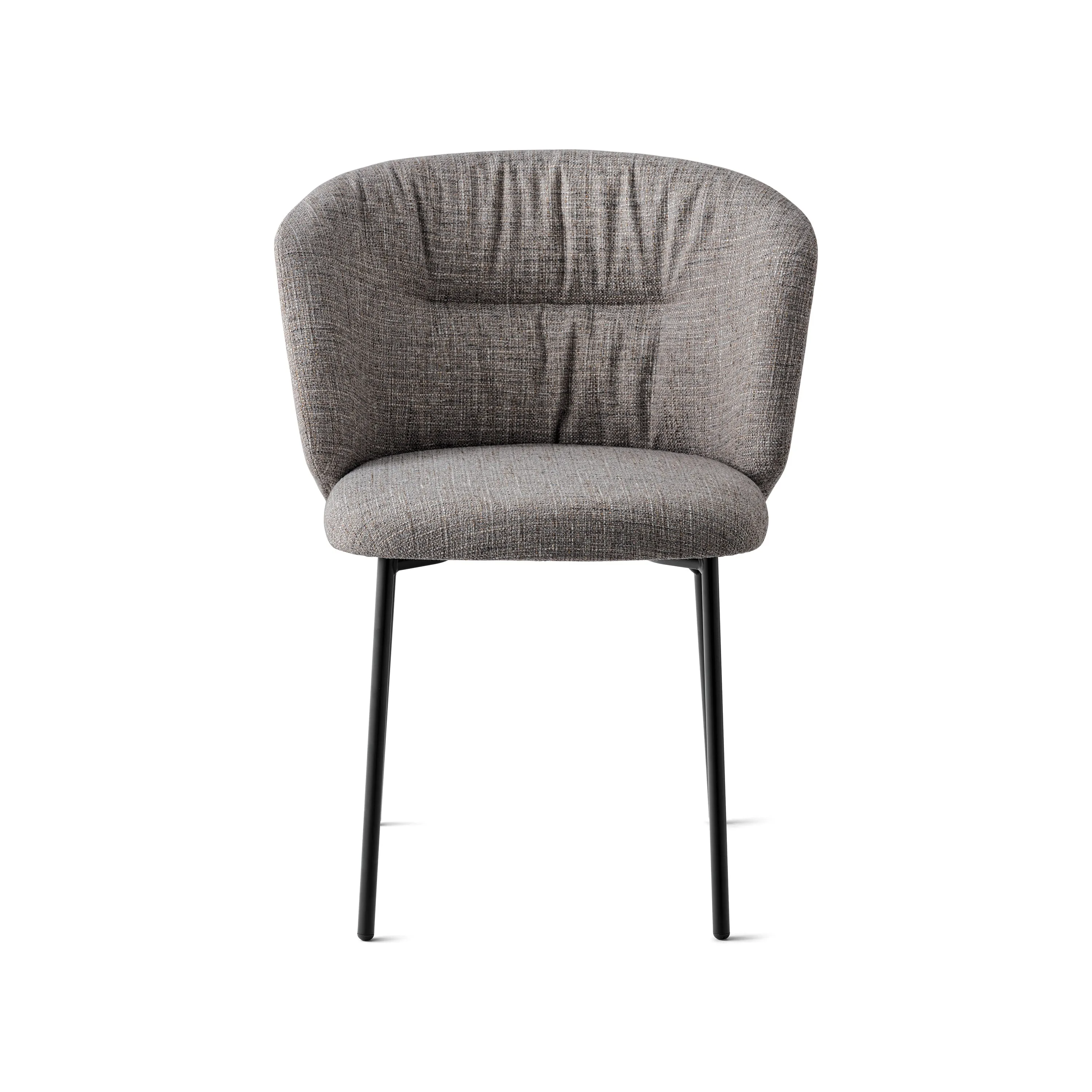 Sweel Upholstered Dining Chair with Metal Base