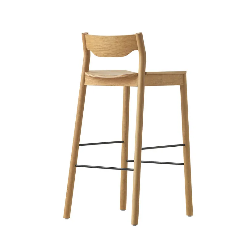 Tangerine Stool with Back