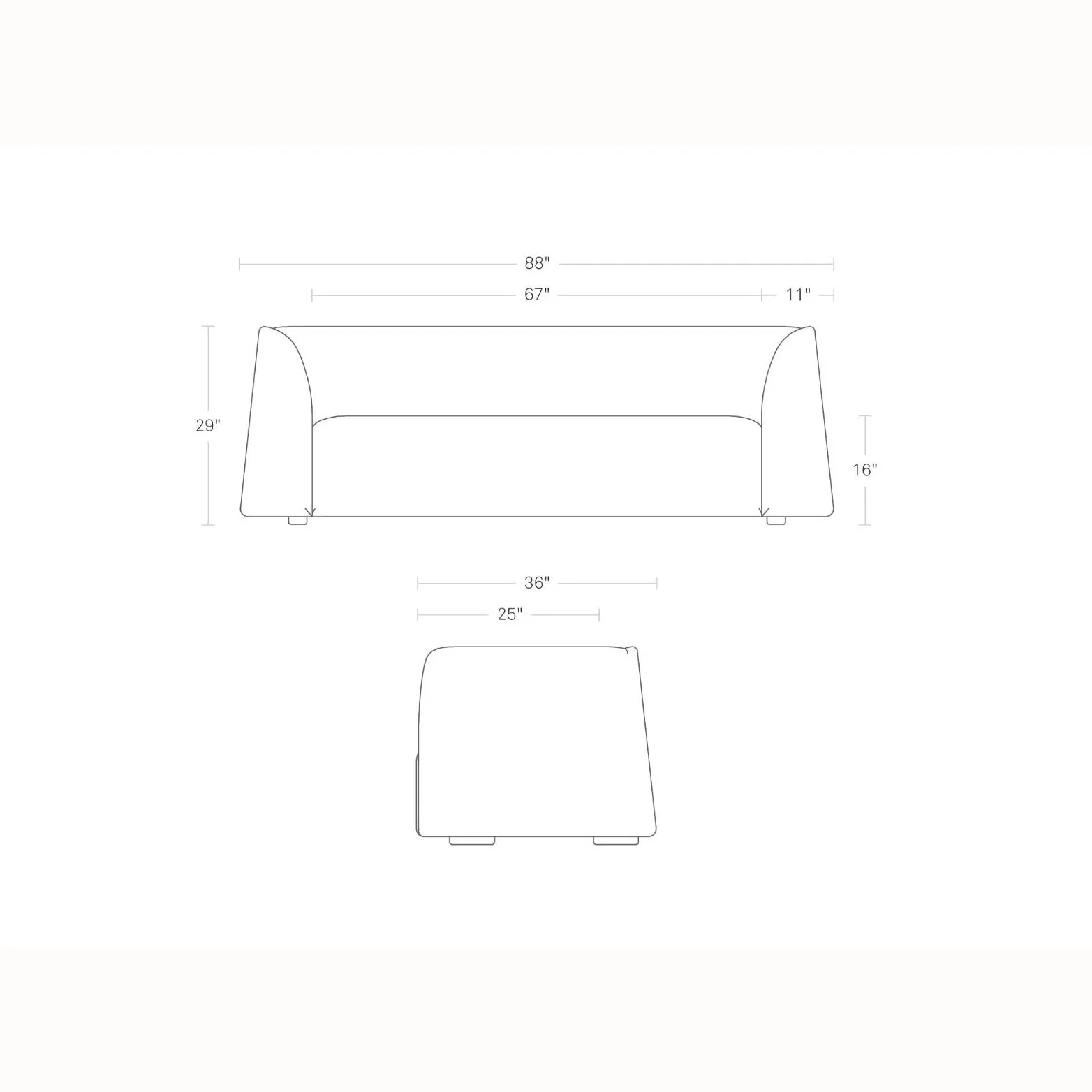 Thataway 88" Sofa