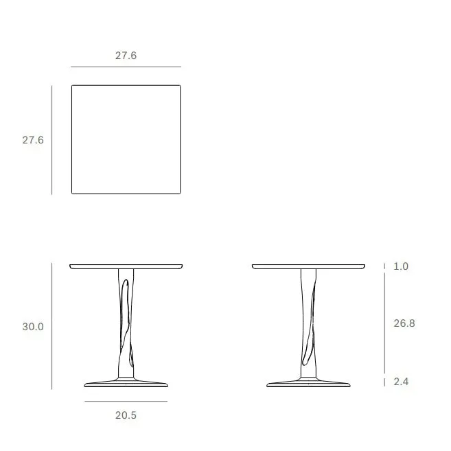 Torsion Square Dining Table