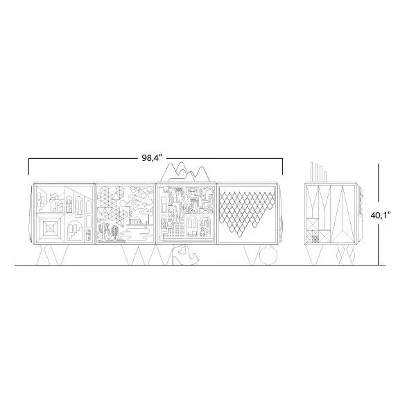 Tout Va Bien Modular Cabinet and Sideboard