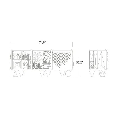 Tout Va Bien Modular Cabinet and Sideboard