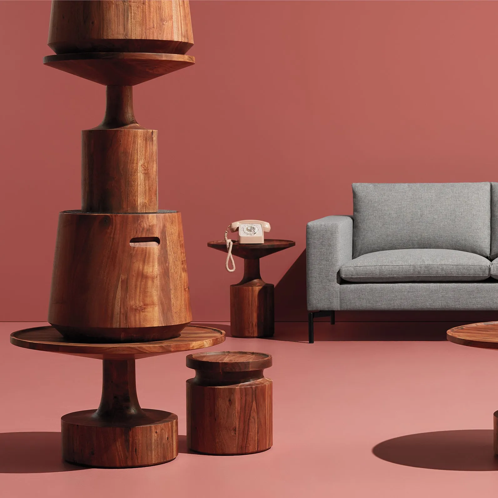 Turn Tall Side Table