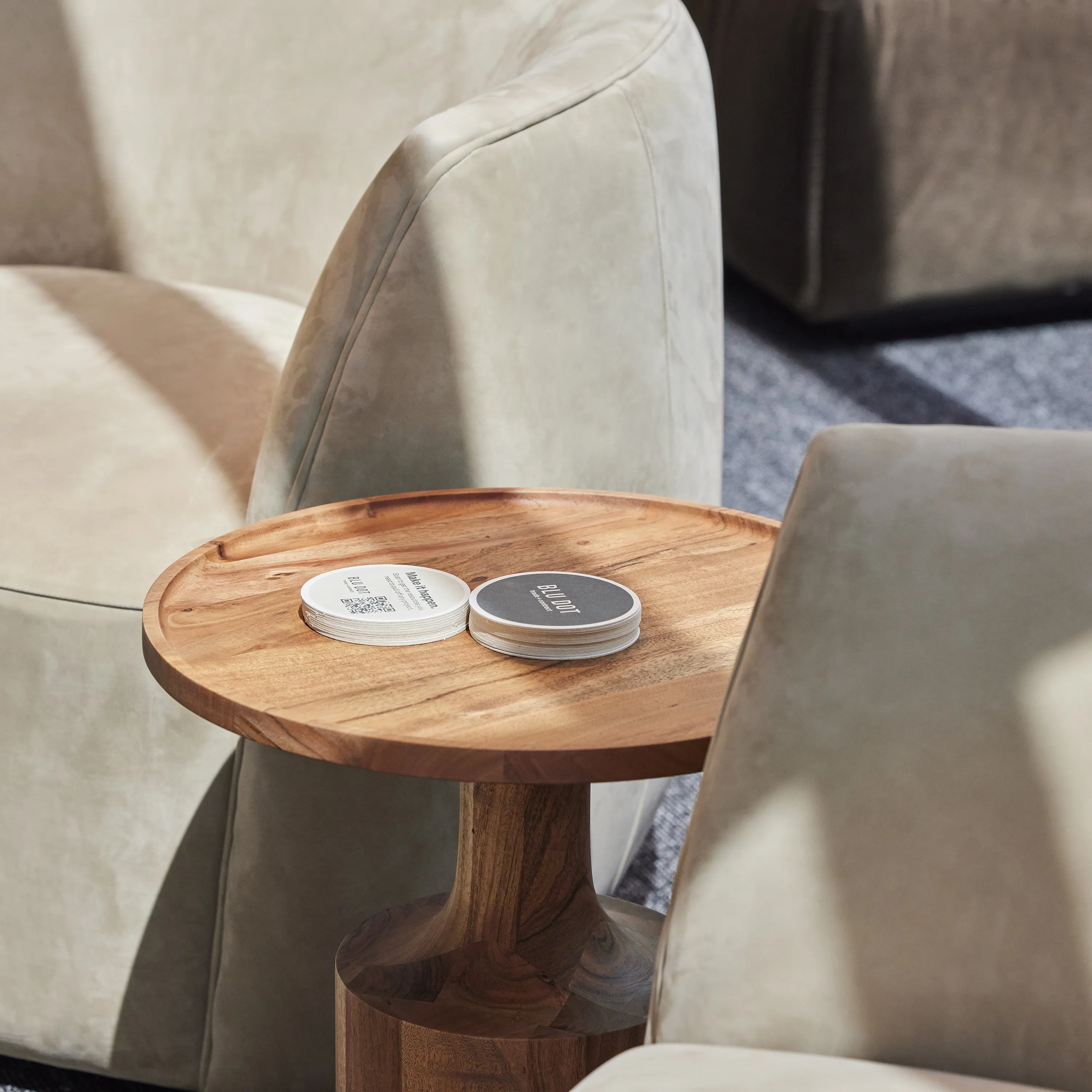Turn Tall Side Table