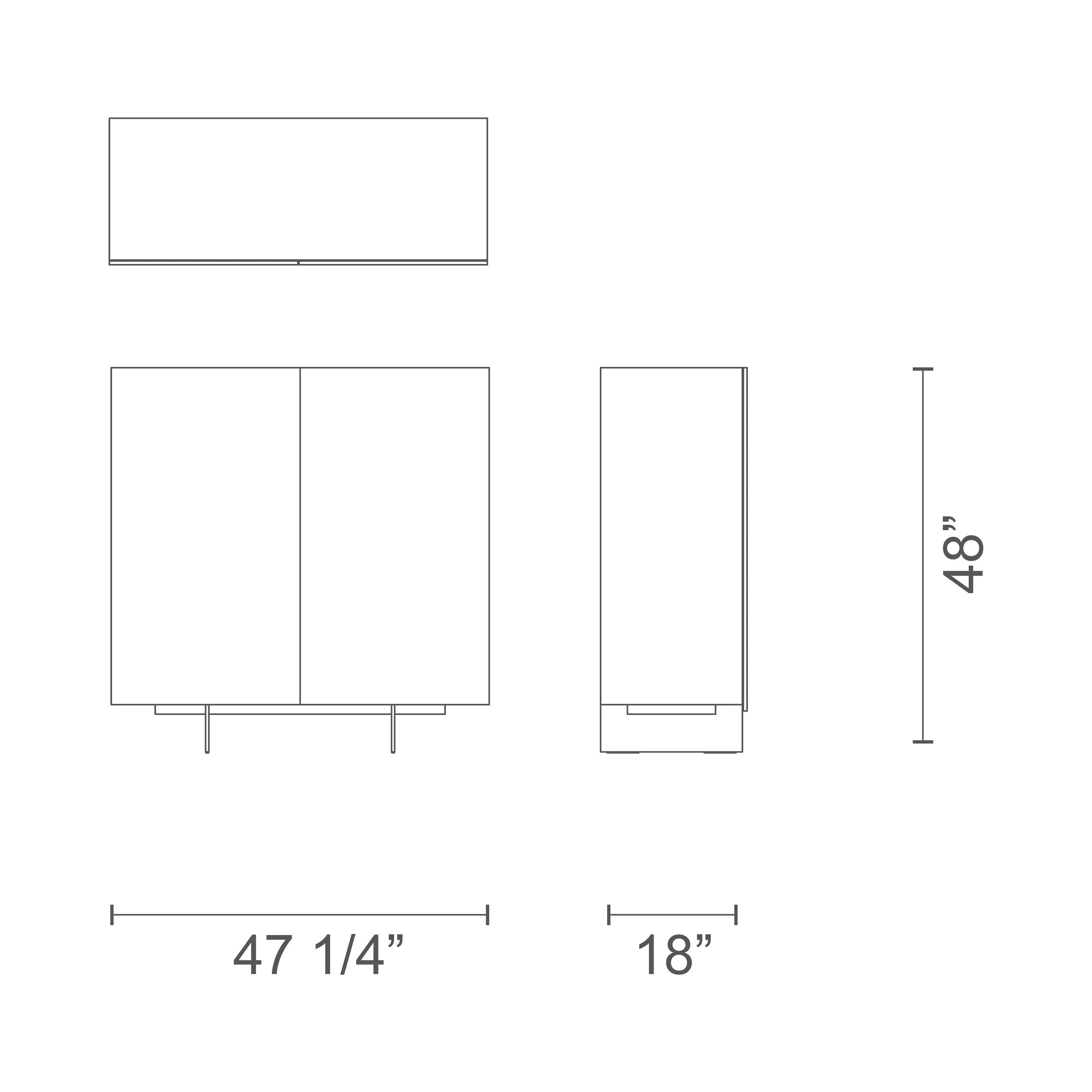 Uni 9Q 2 Door Cabinet