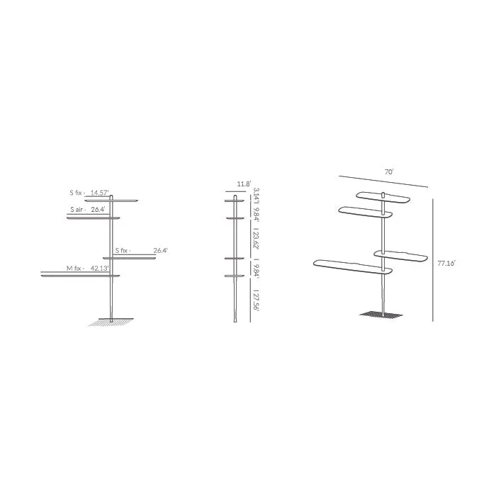 Unica Floor Shelving