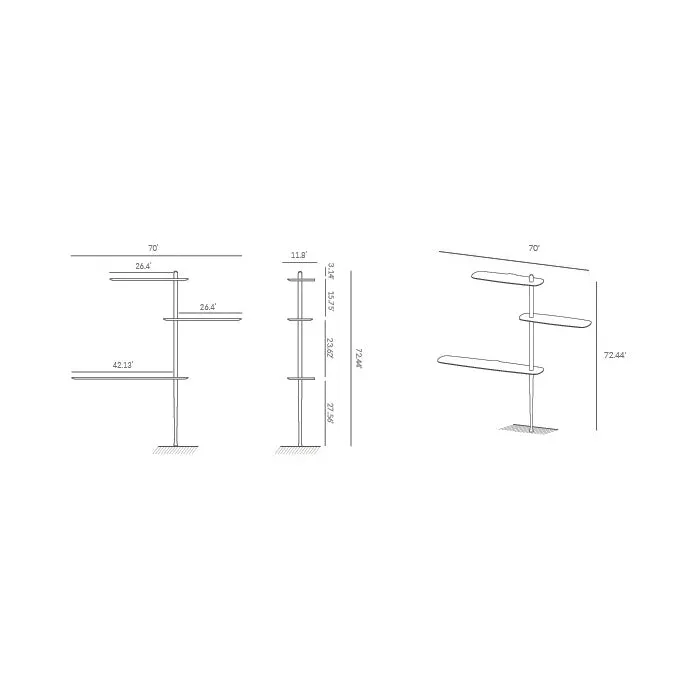 Unica Floor Shelving