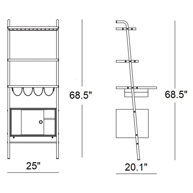 Valet Mixology Center Bar Cart