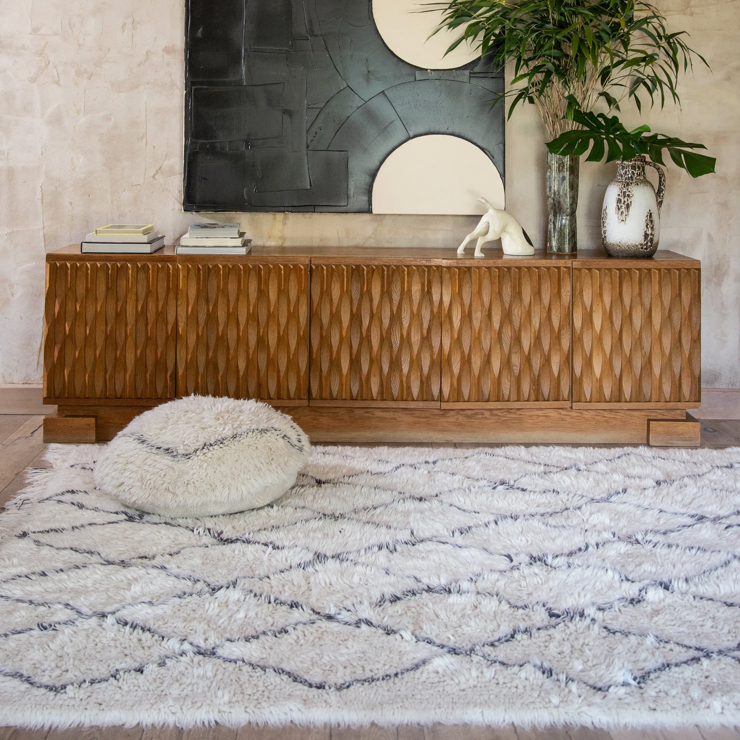 Washable Berber Soul Pouf